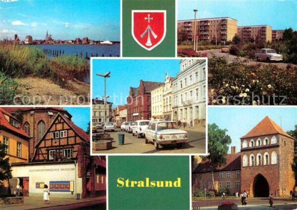 Stralsund Mecklenburg Vorpommern Hafen Leninlatz Friedrich Wolff Str Kul