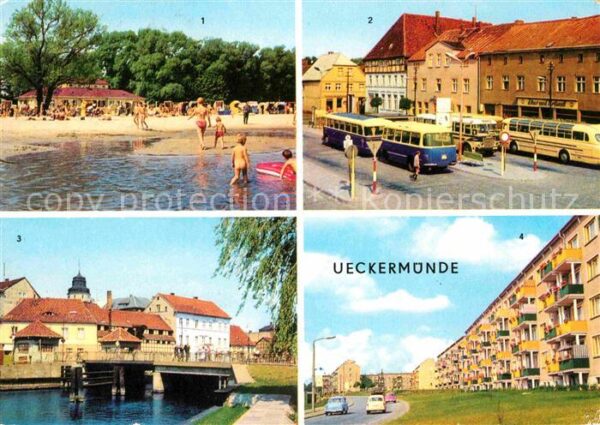 Ueckermuende Strandpartie Karl Marx Platz Am Hafen N