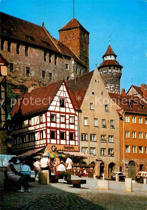 Nuernberg Burgblick vom Dürerplatz