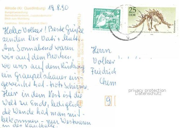 Allrode Bungalowsiedlung Betriebsferienheim Lup – Bild 2