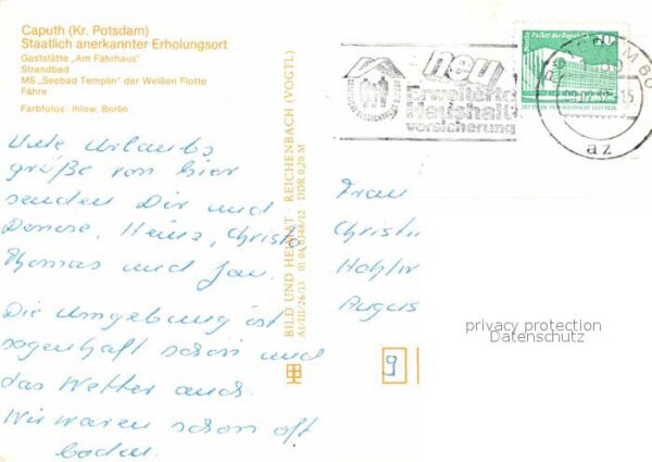 Caputh Gaststätte Am Fährhaus Strandbad MS See – Bild 2