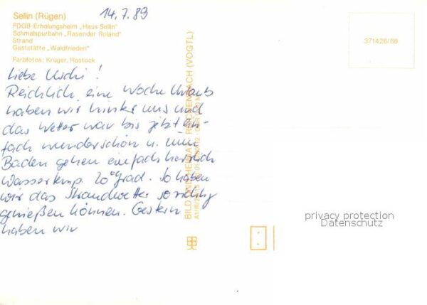 Sellin Ruegen FDGB Erholungsheim Haus Sellin Schmalsp – Bild 2