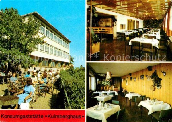 Saalfeld Saale Konsum Gaststätte Kulmbergblick Gnomenb