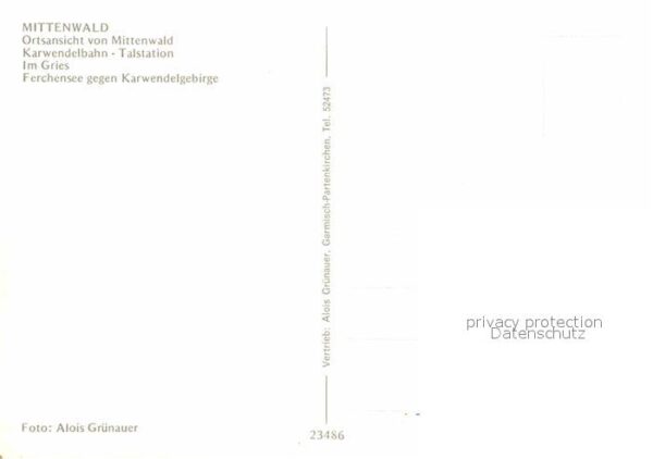 Mittenwald Bayern Dorfmotiv Karwendelbahn Talstation Im G – Bild 2