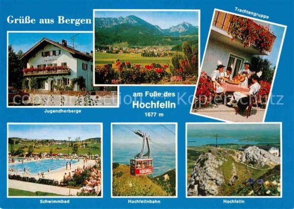 Bergen Chiemgau Jugendherberge Panorama Trachtengruppe