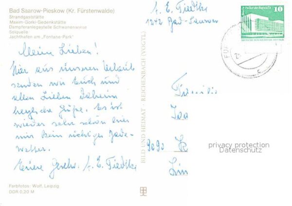 Bad Saarow-Pieskow Strandgaststätte Maxim Gorki Gedenkstät – Bild 2
