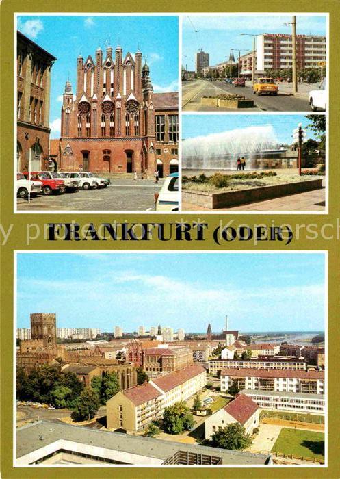 Frankfurt Oder Rathaus Giebelseite Karl Marx Str Wasse