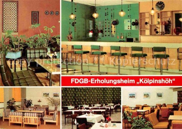 Koelpinsee Usedom FDGB Erholungsheim Kölpinshöh Bar Empfa