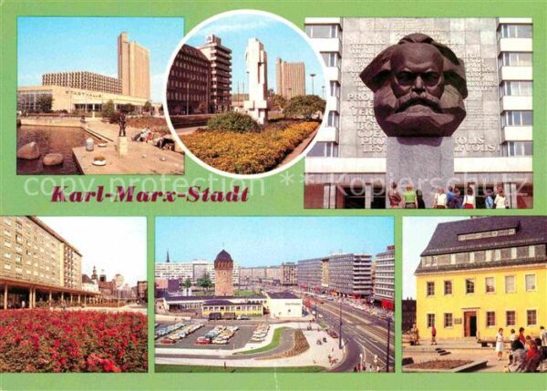 Karl-Marx-Stadt Stadthalle Interhotel Kongress Karl Mar