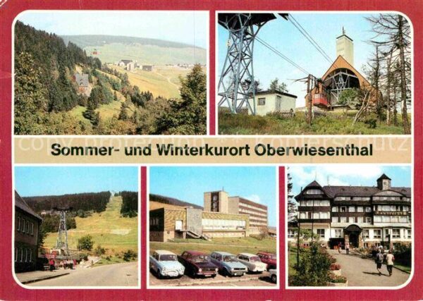Oberwiesenthal Erzgebirge Panorama Bergstation Fichtelberg Seilsc