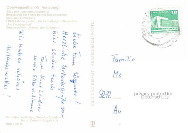 Oberwiesenthal Erzgebirge Panorama Bergstation Fichtelberg Seilsc – Bild 2