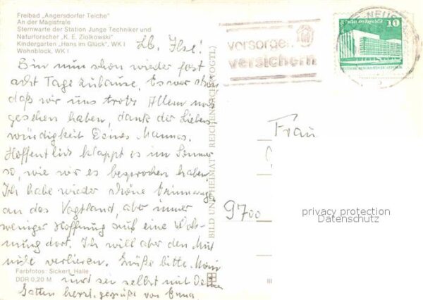 Halle-Neustadt Freibad Angersdorfer Teiche Magistrale – Bild 2