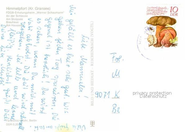 Himmelpfort FDGB Erholungsheim Werner Schaumann Sch – Bild 2