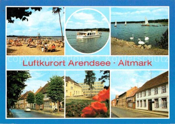 Arendsee Altmark Badestrand Arendsee Friedensstr FDGB Er