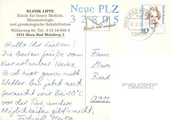 Horn Lippe Klinik Lippe Hallenbad Zimmer Tennispla – Bild 2