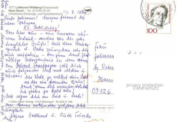 Wildberg Schwarzwald Haus Saron Teilansichten Kinderspielpla – Bild 2