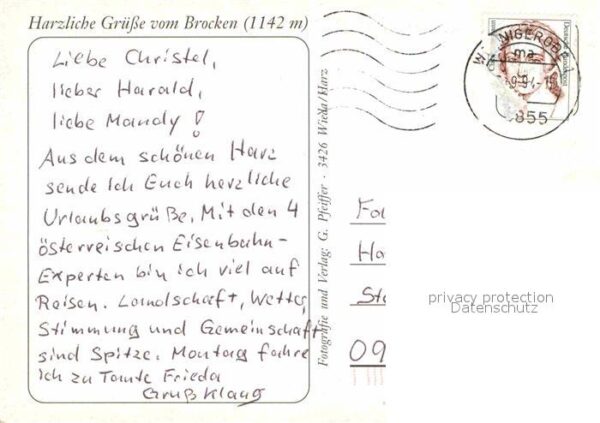 Harz Region Brocken mit TV und UKW Sendeantennen – Bild 2