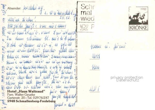 Fredeburg Schmallenberg Hotel Haus Waltraud – Bild 2