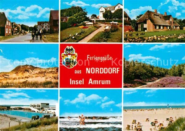 Norddorf Amrum Dorfmotive Dünen Schwimmbad Strand