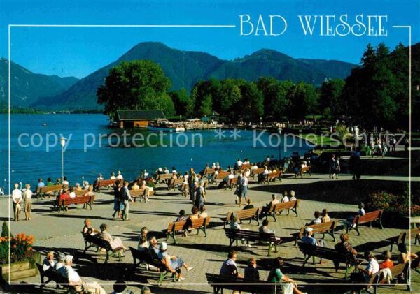 Bad Wiessee Seepromenade mit Wallbergblick