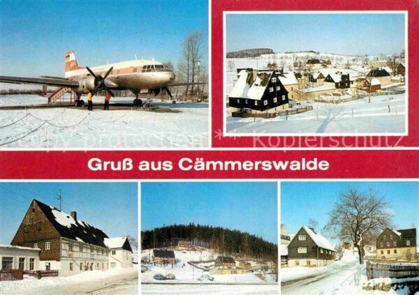 Caemmerswalde Schauflugzeug Teilansichten Gaststätte