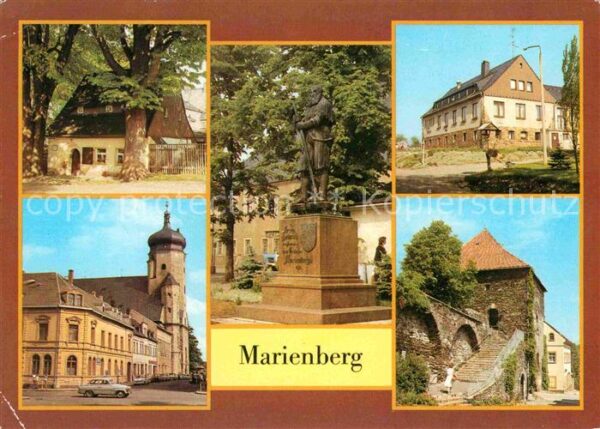 Marienberg Erzgebirge Lindenhäusel Denkmal des Stadtgründers