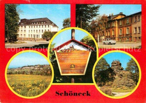 Schoeneck Vogtland Krankenhaus Kinderkurheim Teilansicht D