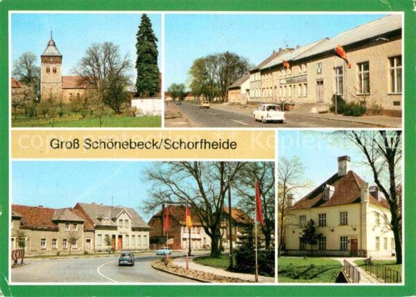 Gross Schoenebeck Kirche Baudenkmal Konsum Gaststätte Ern