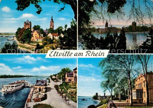 Eltville Rhein Schloss Kirche Rheindampfer