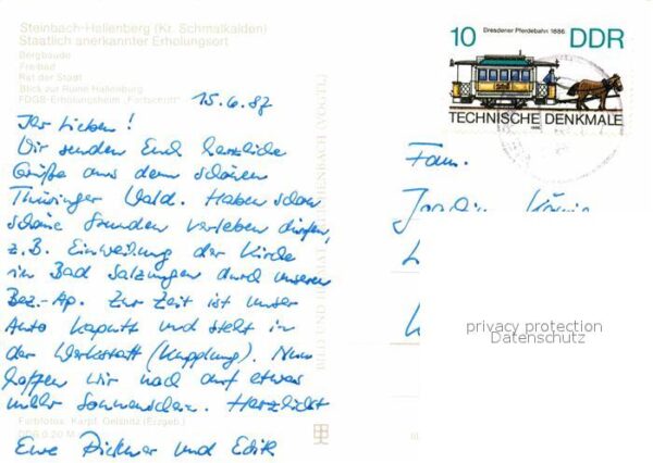 Steinbach-Hallenberg Bergbaude Freibad Rat der Stadt Ruine H – Bild 2
