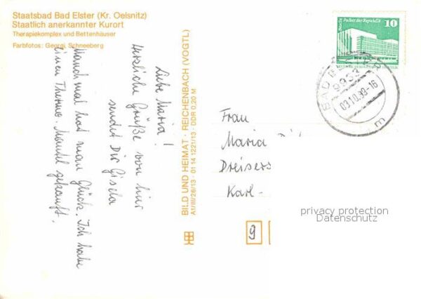 Bad Elster Staatsbad Therapiekomplex und Bettenhäu – Bild 2