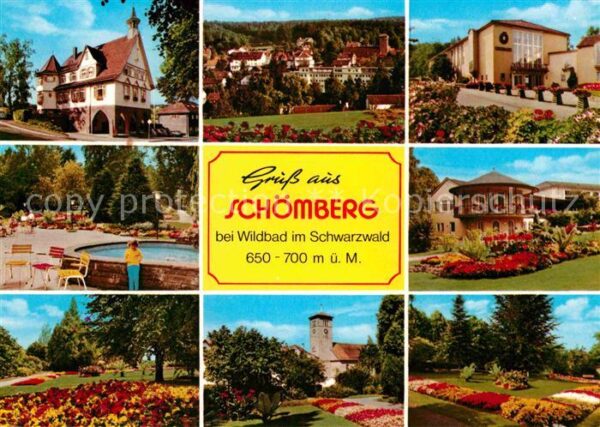 Schoemberg Schwarzwald Kurpark Kurhaus Brunnen Parkanlagen