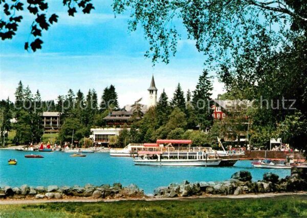 Titisee Seepanorama Bootsanlegestelle