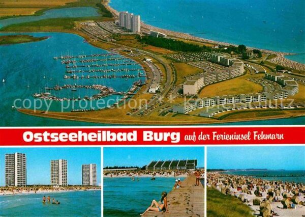 Burg Fehmarn Fliegeraufnahme Yachthafen Strand Hotel