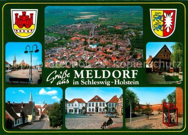 Meldorf Fliegeraufnahme Dorfmotive