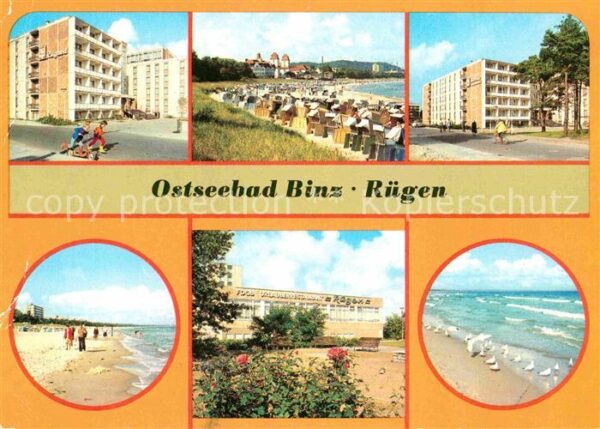 Binz Ruegen FDGB Erholungsheime Rugard und Stubbenk