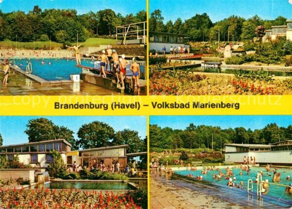 Brandenburg Havel Volksbad Marienberg Teilansichten