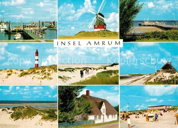 Insel Amrum Seezeichenhafen Mühl Süddorf Landungsbr