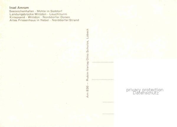 Insel Amrum Seezeichenhafen Mühl Süddorf Landungsbr – Bild 2