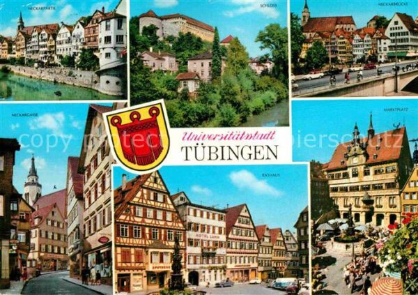 Tuebingen Neckarrath Schloss Neckarbrücke Neckarg