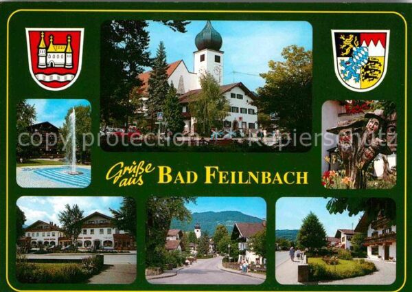 Bad Feilnbach Fontäne Kirche Holzschnitzerei Dorfmoti