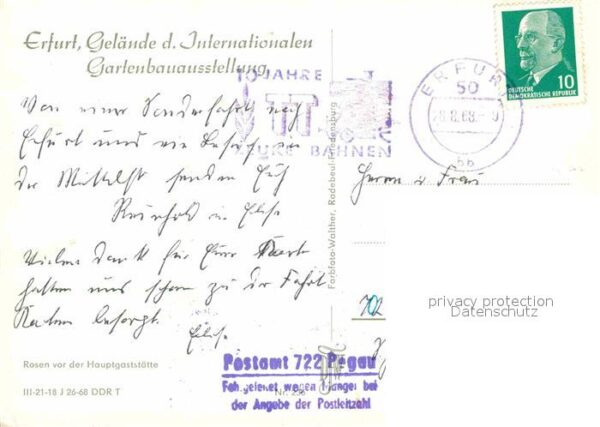 Erfurt Gelände der IGA 68 Rosengarten vor der – Bild 2