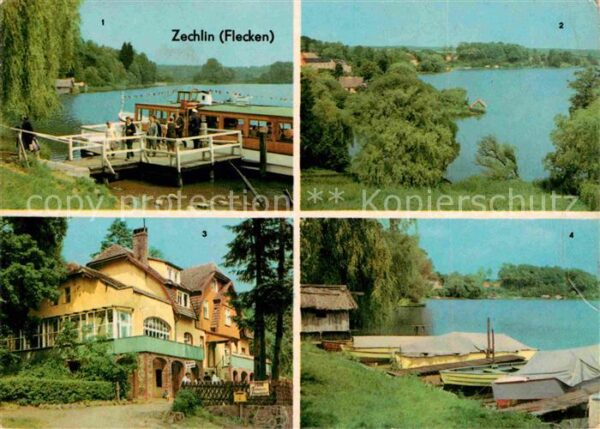 Zechlin Flecken Dampferanlegestelle Am Schwarzen See FD