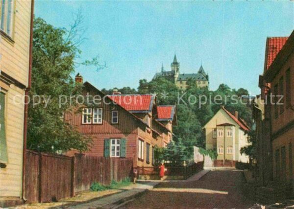 Wernigerode Harz Dorfmotiv Schlossblick