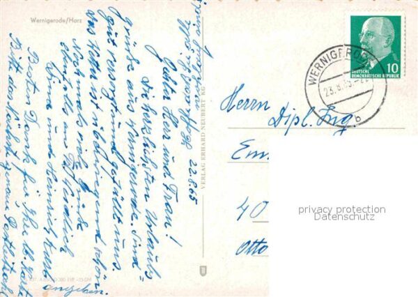 Wernigerode Harz Dorfmotiv Schlossblick – Bild 2