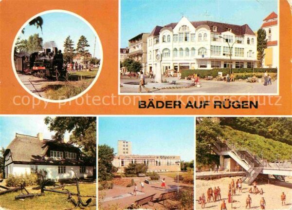 Ruegen Baabe Kleinbahn Binz Promenade Kaufhaus