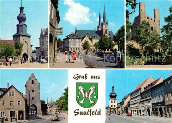 Saalfeld Saale Oberes Tor Markt St Johanniskirche Hohe