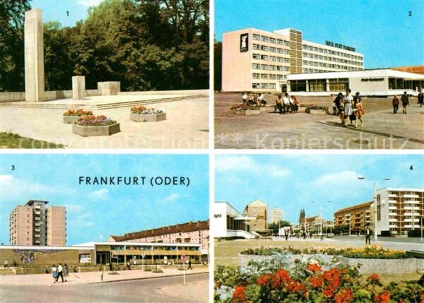 Frankfurt Oder Karl Marx Denkmal Hotel Stadt Frankfurt