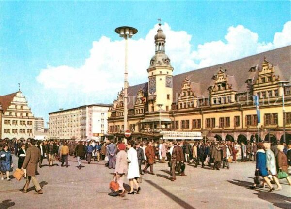 Leipzig Altes Rathaus und Alte Waage am Markt