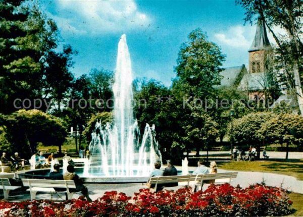 Marktredwitz Stadtpark mit Dr Holzberger Brunnen